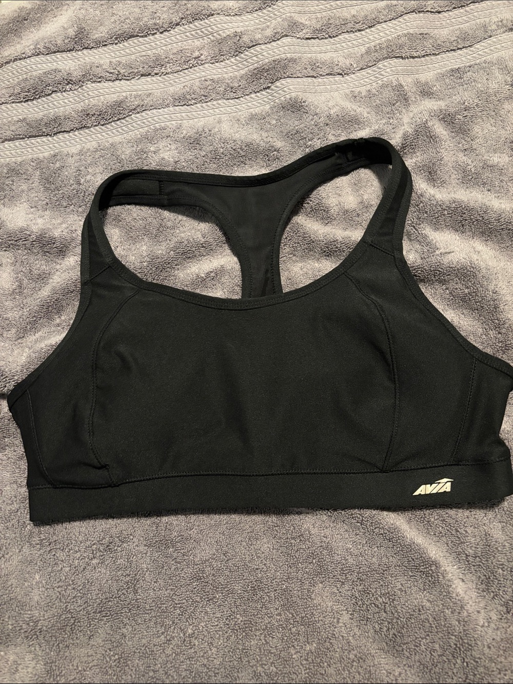 Womens size XL Avia Black Racerback Sports Bra